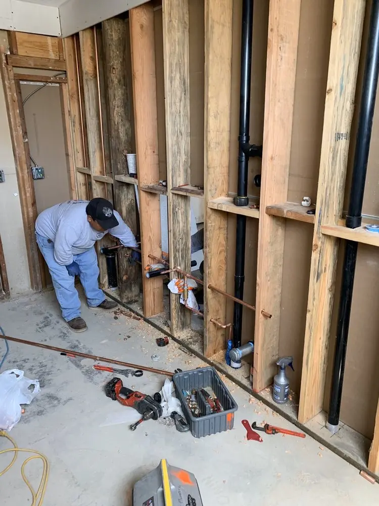 Commercial rough-in plumbing for Gas Line Repair in Misty Meadows